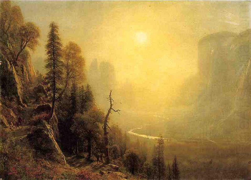 Albert Bierstadt Study_for_Yosemite_Valle china oil painting image
